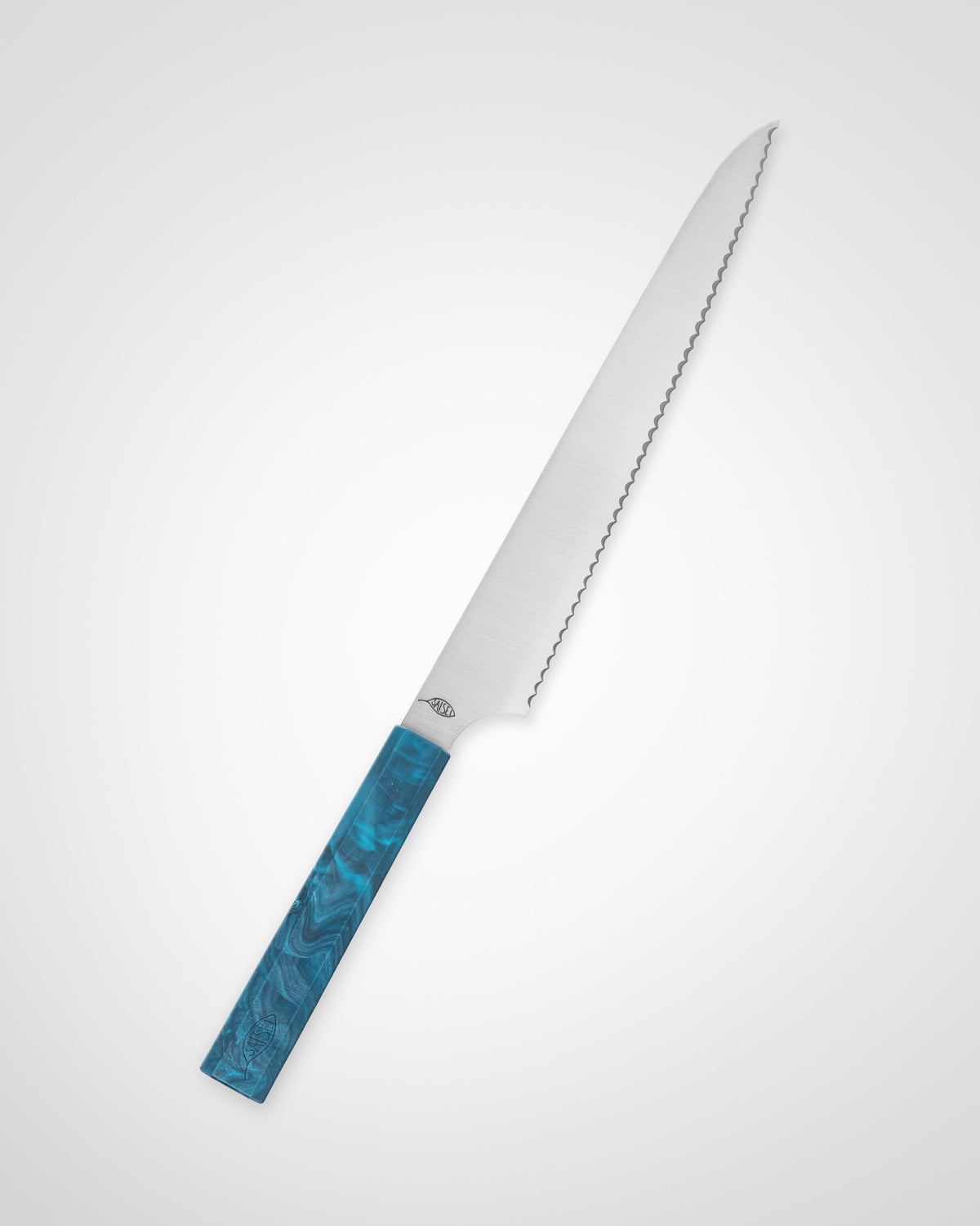 Brødkniv 240 mm, SAISEI IRO Hav tomatosharp