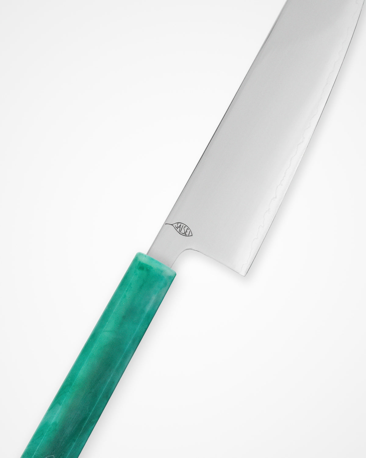 Kokkekniv 170 mm, SAISEI IRO Sjøgress Santoku tomatosharp