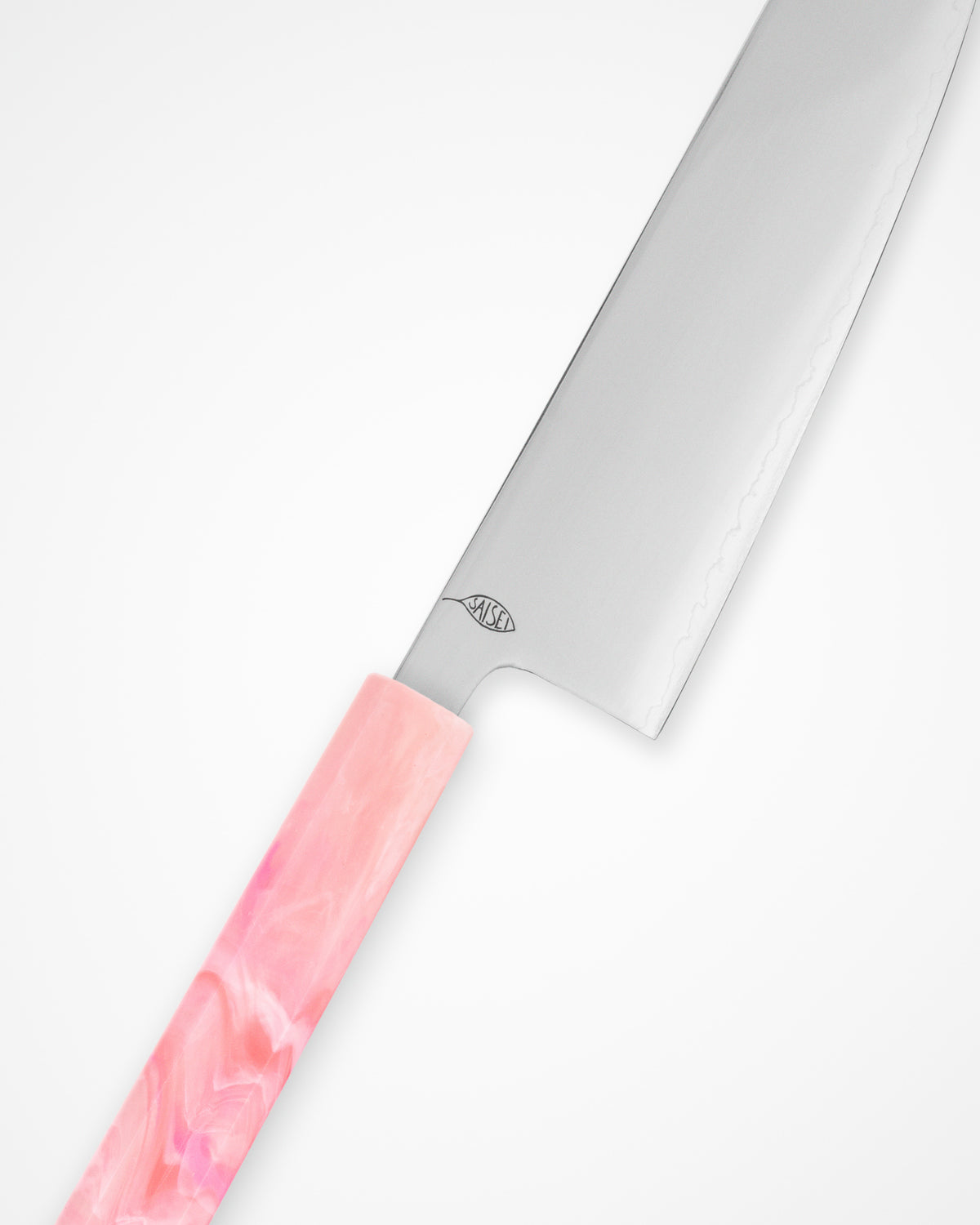 Kokkekniv 170 mm, SAISEI IRO Sukkerspinn Santoku tomatosharp