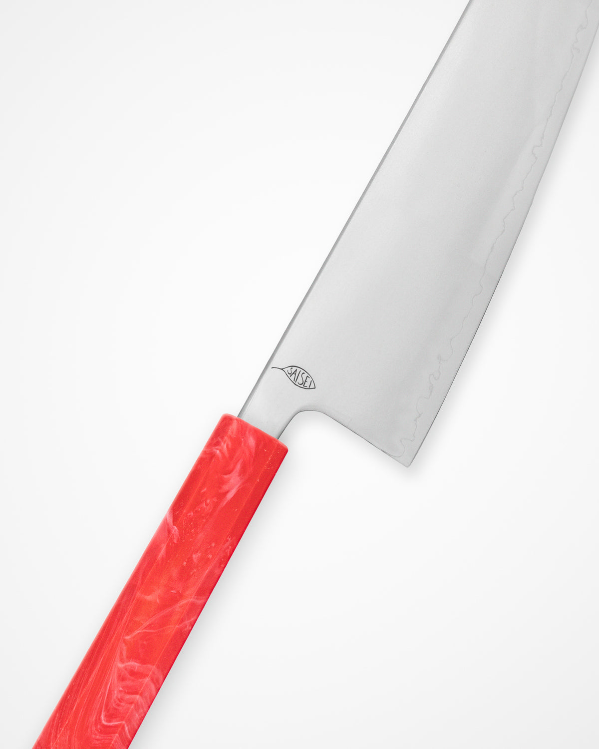 Kokkekniv 210 mm, SAISEI IRO Jordbær Gyuto tomatosharp