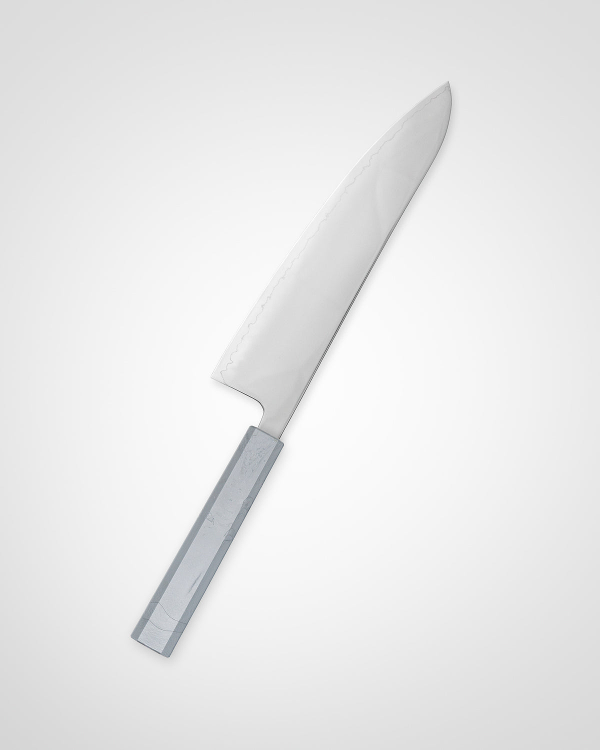 Kokkekniv 210 mm, SAISEI IRO Sølv Gyuto tomatosharp