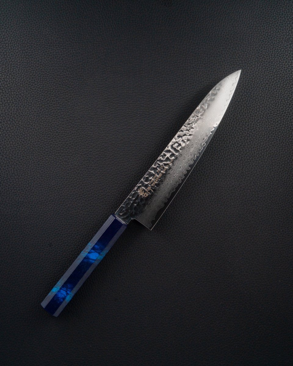 SAKAI TAKAYUKI Nanairo VG10 Damascus Blue Gyuto 210 mm tomatosharp