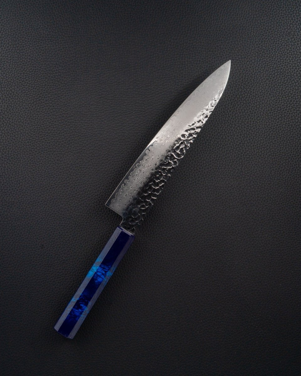 SAKAI TAKAYUKI Nanairo VG10 Damascus Blue Gyuto 210 mm tomatosharp