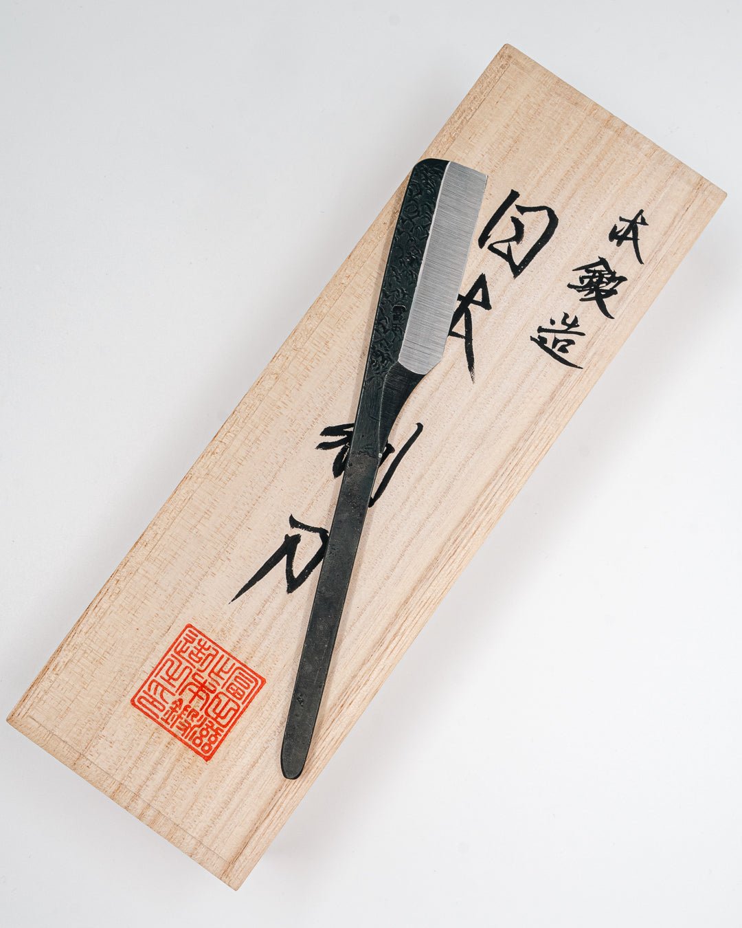 TOMITA Blue Steel Kamisori Barberkniv 50 mm Tomita