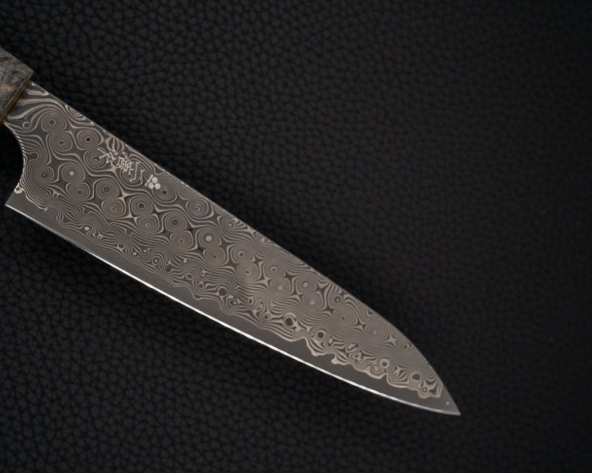 NIGARA HAMONO Anmon SG2 Damascus Petty 150 mm tomatosharp
