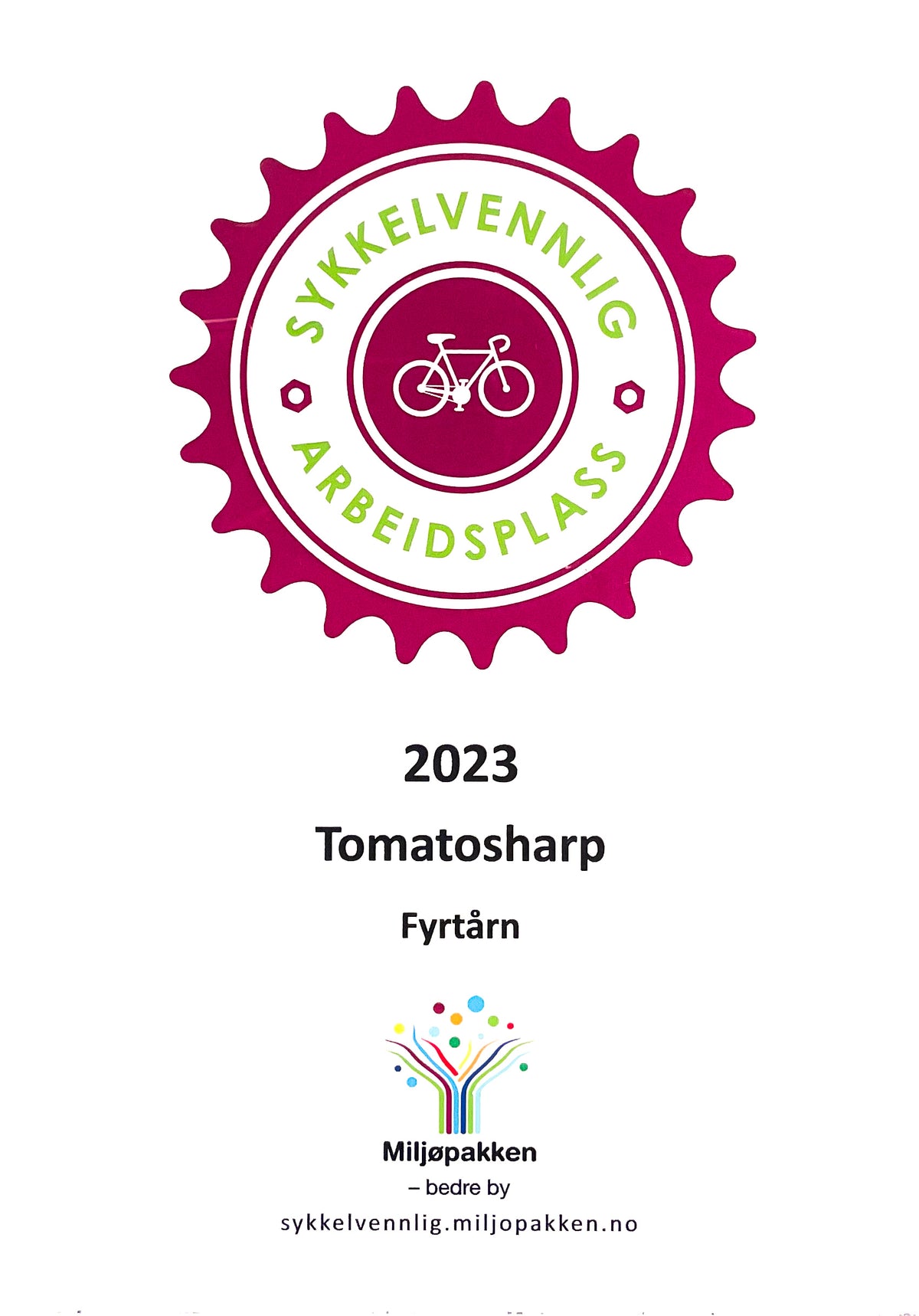 We are a cycle-friendly workplace