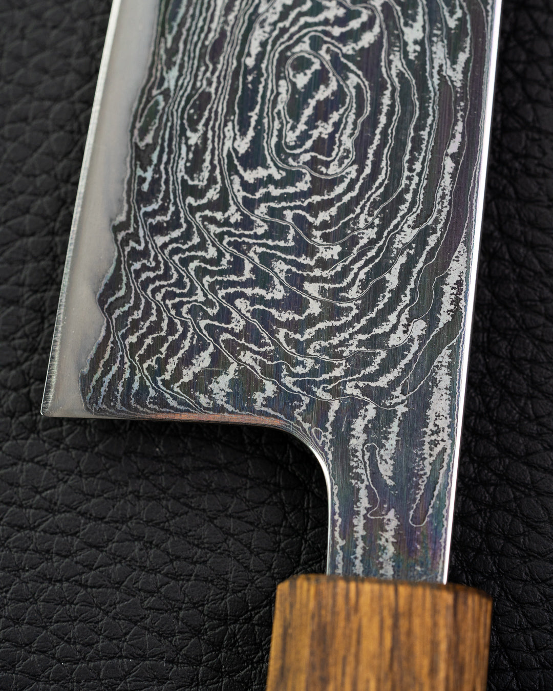 OUL Black Oak Uzu Damascus Gyuto 210 mm