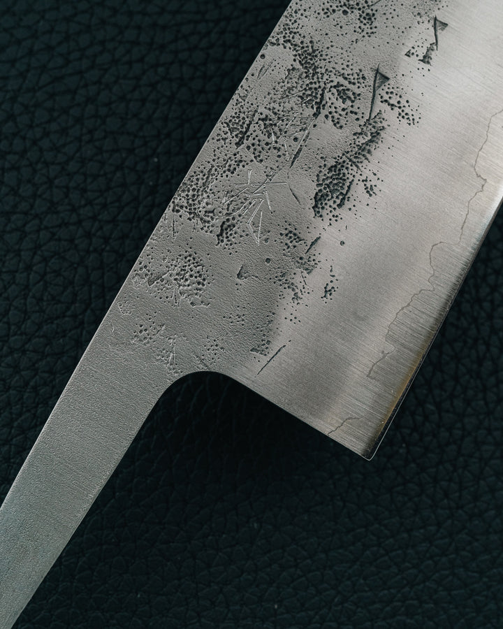 OUL SLD Nashiji Santoku knivblad 165 mm