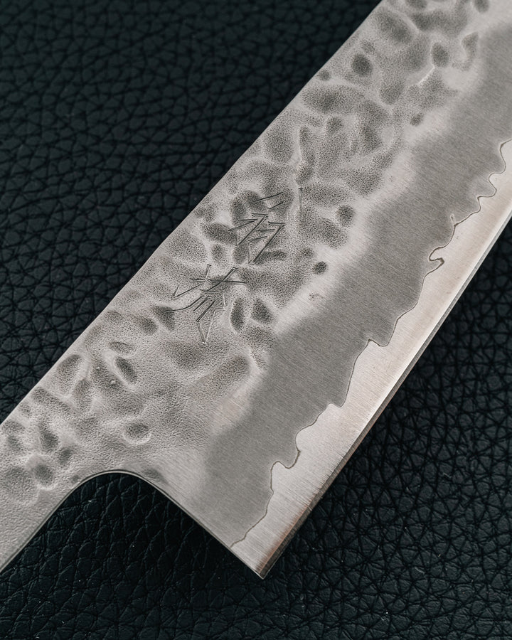 OUL White 1 Tsuchime Gyuto knivblad 180 mm