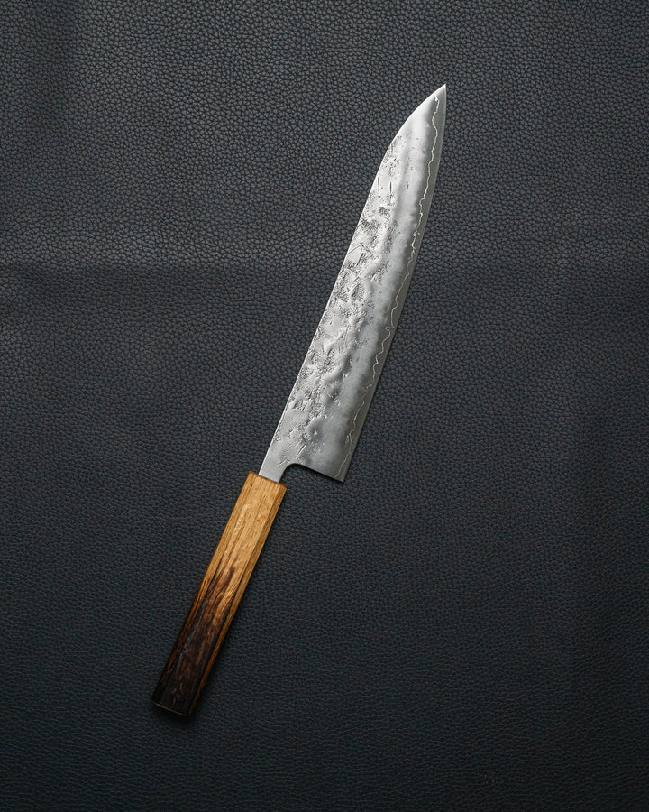 OUL SLD Nashiji Gyuto Burnt Oak 240 mm