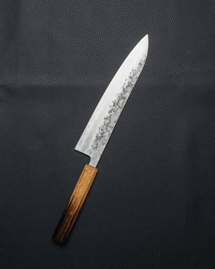 OUL SLD Nashiji Gyuto Burnt Oak 240 mm