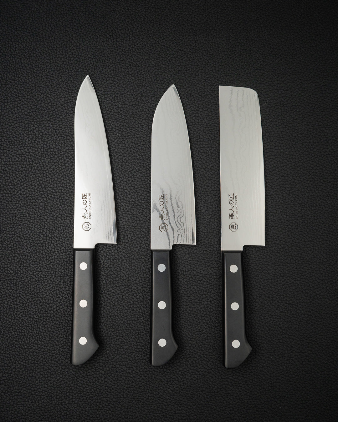 Kokkekniv 170 mm, ENJIN NO TAKUMI VG10 Damascus Santoku tomatosharp