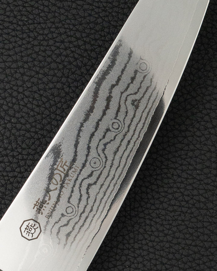 Kokkekniv 180 mm, ENJIN NO TAKUMI VG10 Damascus Gyuto tomatosharp