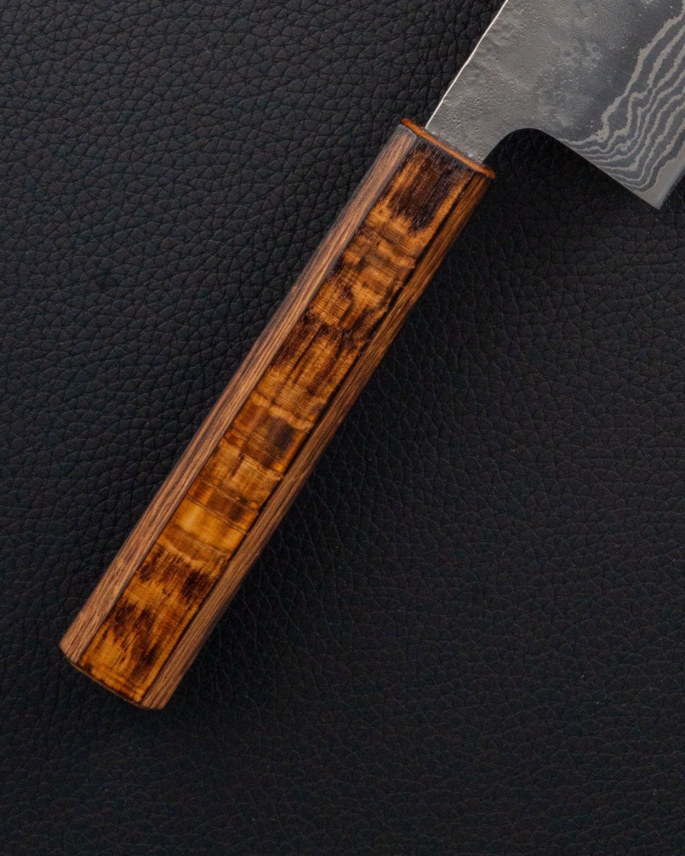 TSUNEHISA 440C Tsuchime Damascus Nakiri 165 mm tomatosharp