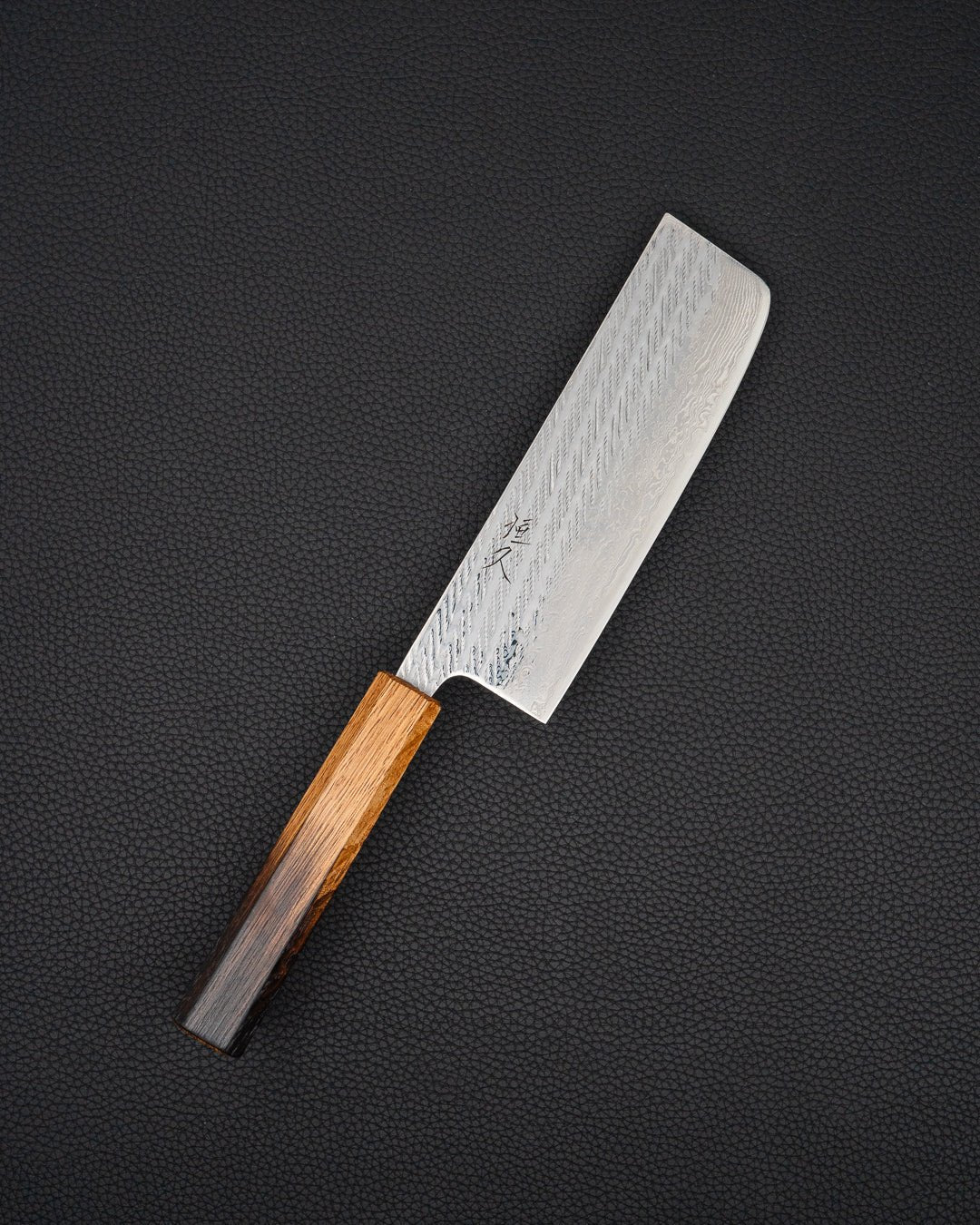 Grønnsakskniv 165 mm, TSUNEHISA A10 Nawame Burnt Oak Nakiri Tsunehisa