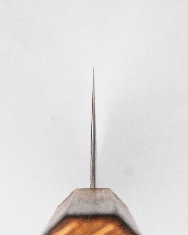 Grønnsakskniv 165 mm, TSUNEHISA A10 Nawame Burnt Oak Nakiri tomatosharp