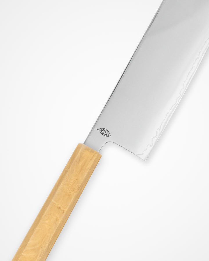 Grønnsakskniv 170 mm, SAISEI IRO Gull Nakiri tomatosharp