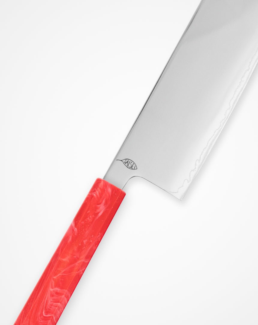 Grønnsakskniv 170 mm, SAISEI IRO Jordbær Nakiri tomatosharp