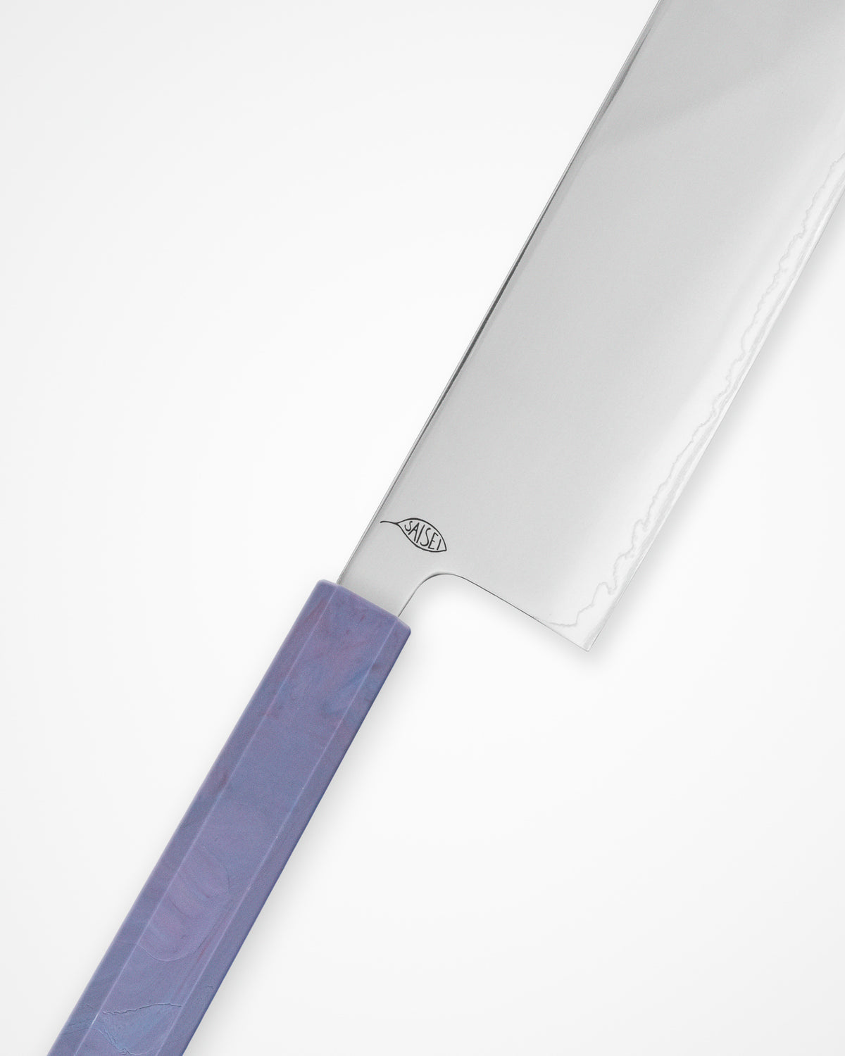 Grønnsakskniv 170 mm, SAISEI IRO Lavendel Nakiri tomatosharp