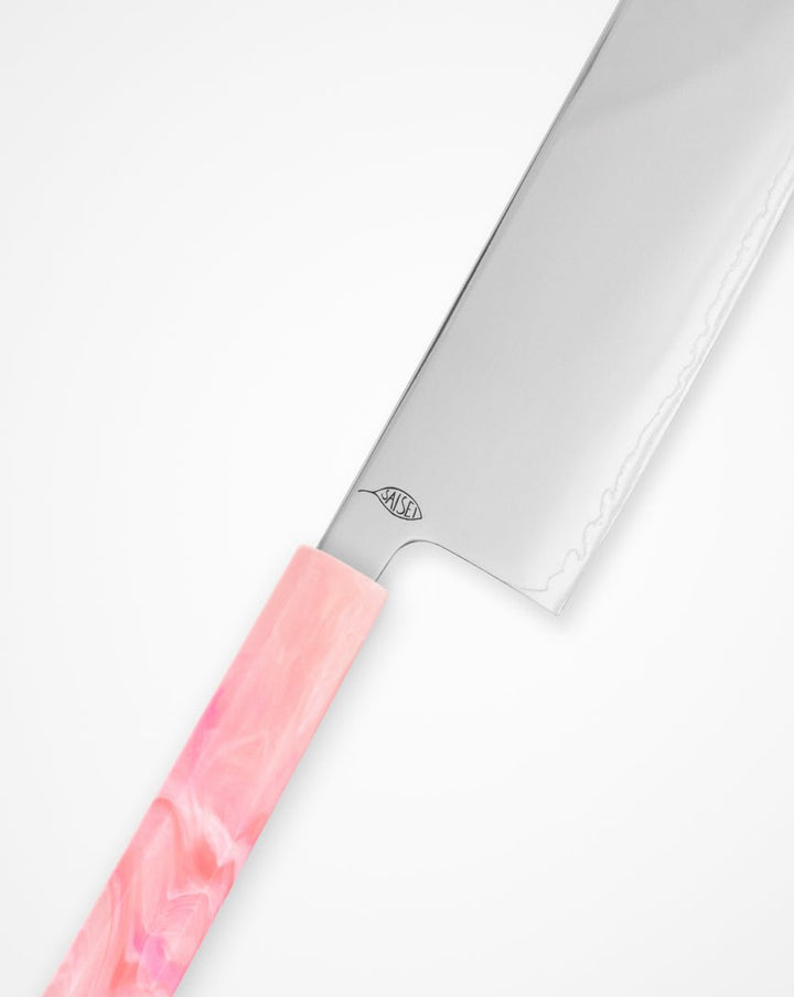 Grønnsakskniv 170 mm, SAISEI IRO Sukkerspinn Nakiri tomatosharp