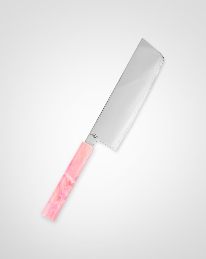 Grønnsakskniv 170 mm, SAISEI IRO Sukkerspinn Nakiri tomatosharp