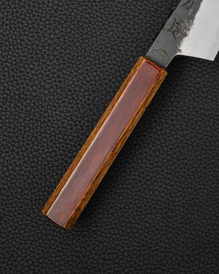 Grønnsakskniv 110 mm, HADO x SAISEI Sumi Urushi Oak "Hi - Chin" Shou - Santoku HADO