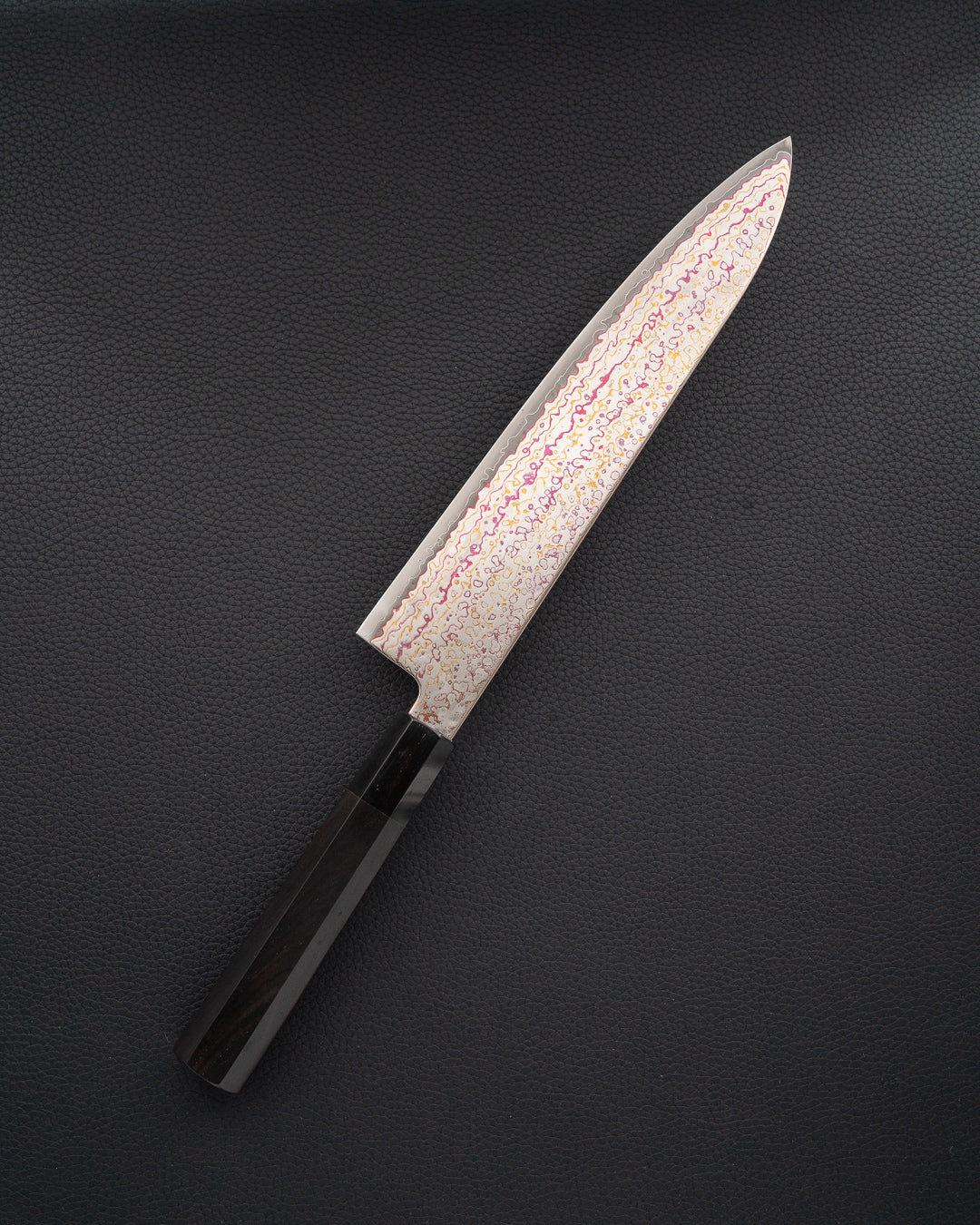 HATSUKOKORO Kujaku V-Toku2 Rainbow Damascus Gyuto 210mm