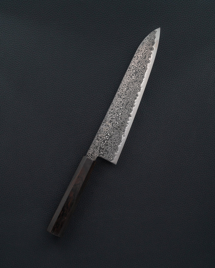 HATSUKOKORO Ryuhyo Kurozome SG2 Damascus Gyuto 240 mm