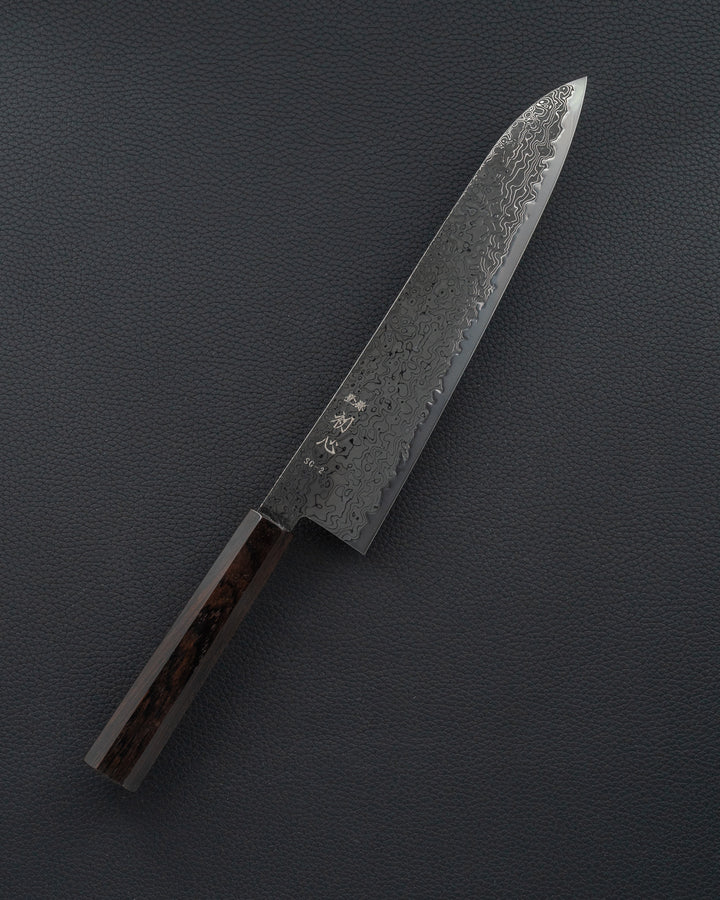 HATSUKOKORO Ryuhyo Kurozome SG2 Damascus Gyuto 240 mm