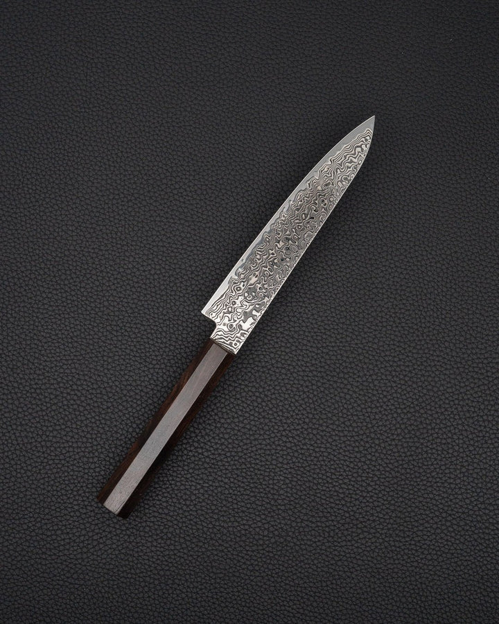 Universalkniv 150 mm, HATSUKOKORO Ryuhyo SG2 Kurozome Damascus Petty tomatosharp