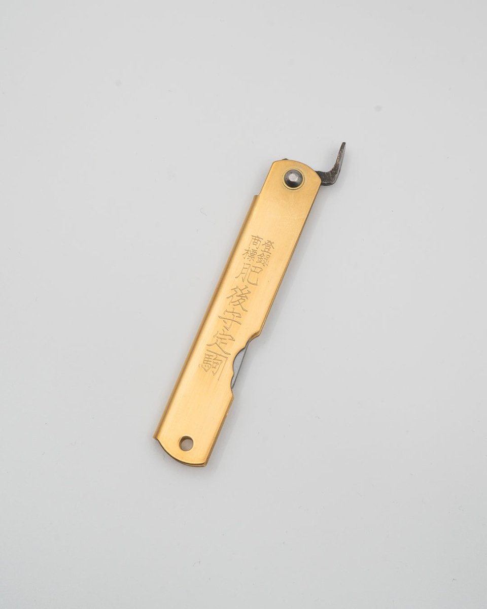 HIGONOKAMI Warikomi Aogami Japansk Foldekniv 100 mm tomatosharp