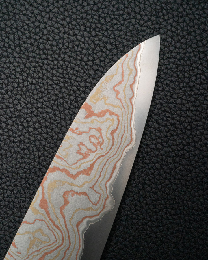 HATSUKOKORO Irodori Rainbow Damascus Gyuto 270 mm