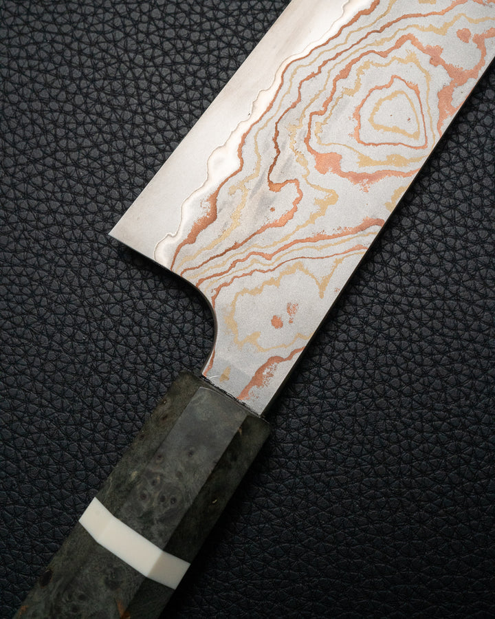 HATSUKOKORO Irodori Rainbow Damascus Gyuto 270 mm