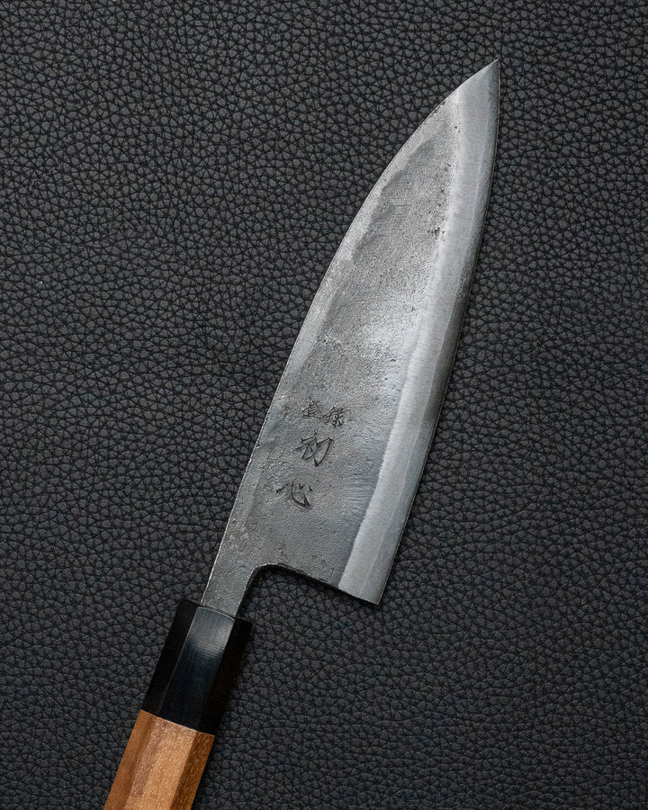 HATSUKOKORO Kurokaze Kurouchi Iron Clad Double Bevel Deba 165 mm