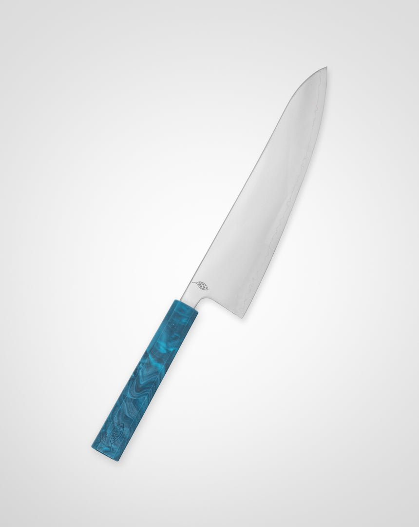 Kokkekniv 210 mm, SAISEI IRO Hav Gyuto tomatosharp