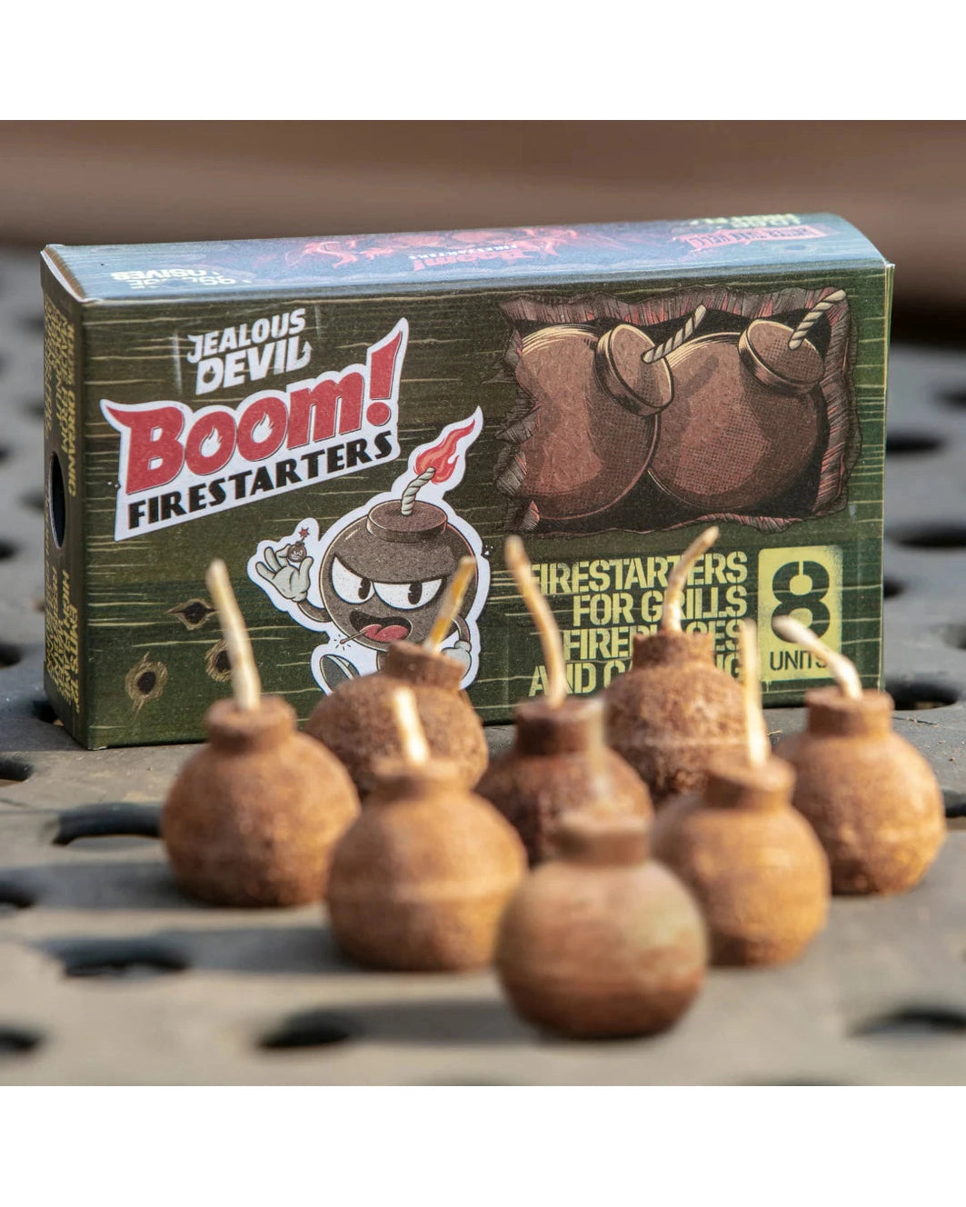 Jealous Devil BOOM! Firestarters opptenningsbriketter 8-pack