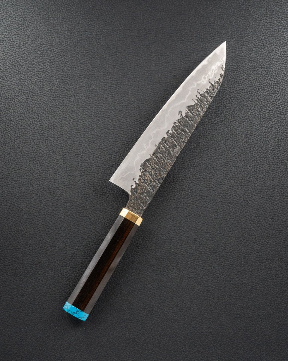 KISUKE MANAKA x NAKAMURA KNIVES "ENN" Blue2 Gyuto 210 mm tomatosharp