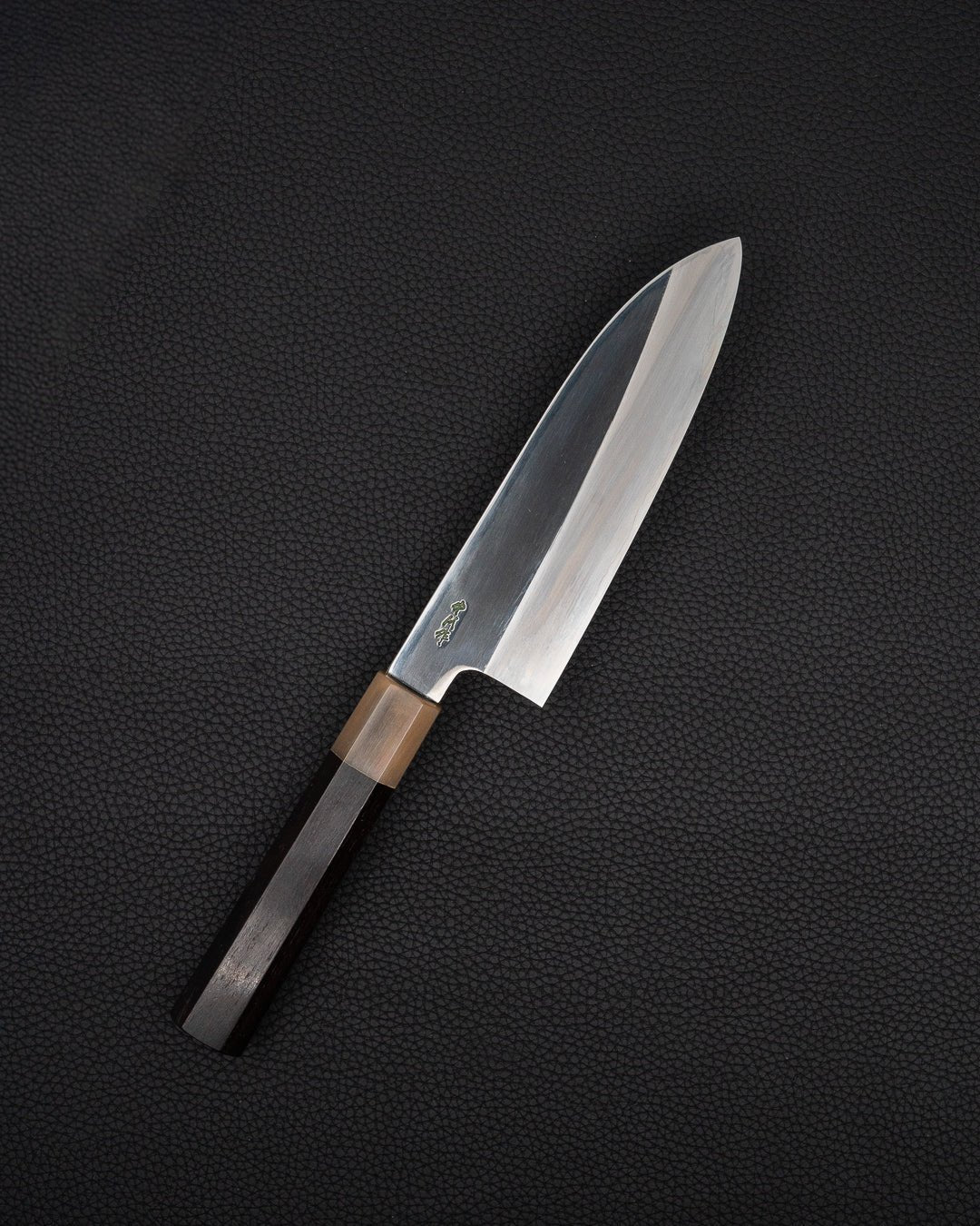 Kokkekniv 165 mm, SATOSHI NAKAGAWA Ginsan Mirror Ibenholt Santoku Satoshi Nakagawa