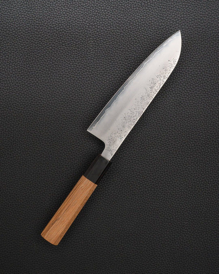 Kokkekniv 170 mm, HATSUKOKORO Ginrei Ginsan Nashiji Santoku tomatosharp