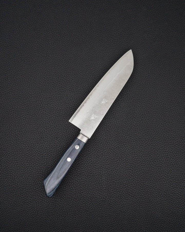 Kokkekniv 170 mm, MASUTANI Sekka VG10 Nashiji Blue Santoku Masutani