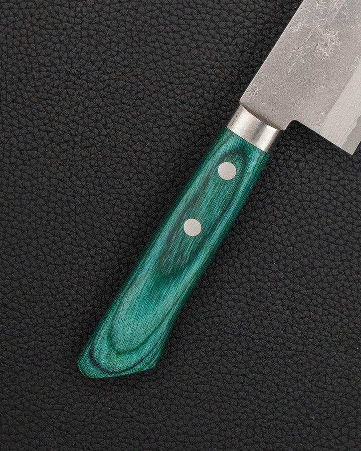 Kokkekniv 170 mm, MASUTANI Sekka VG10 Nashiji Green Santoku Masutani