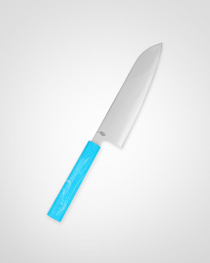 Kokkekniv 170 mm, SAISEI IRO Himmel Santoku tomatosharp