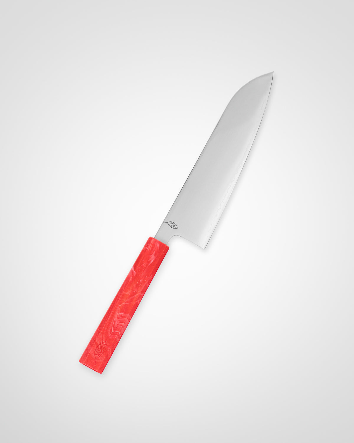 Kokkekniv 170 mm, SAISEI IRO Jordbær Santoku tomatosharp