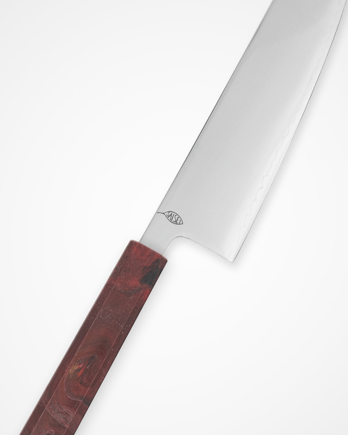 Kokkekniv 170 mm, SAISEI IRO Lava Santoku tomatosharp