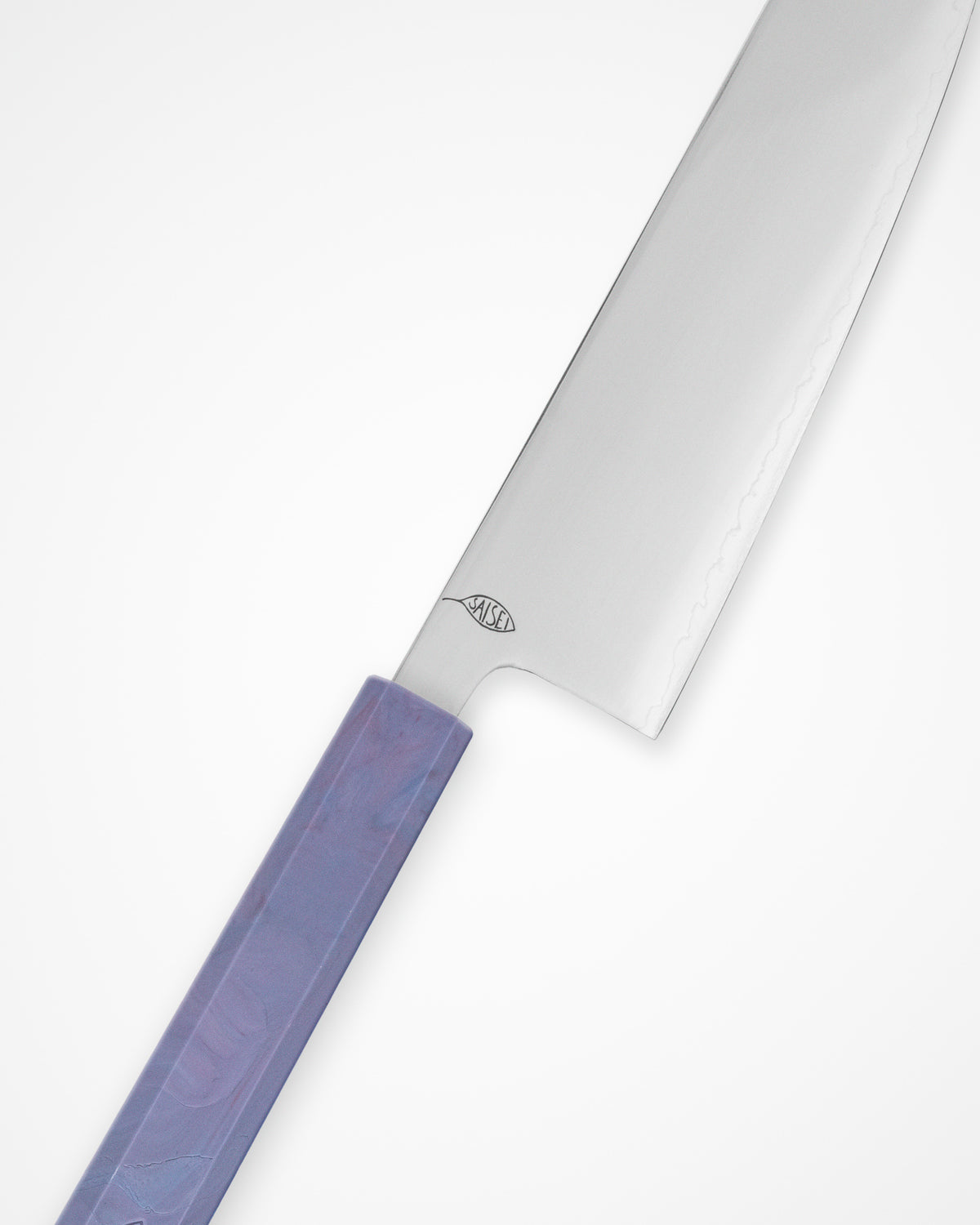 Kokkekniv 170 mm, SAISEI IRO Lavendel Santoku tomatosharp