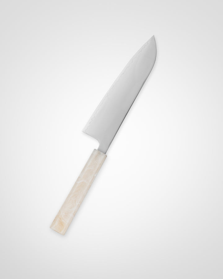 Kokkekniv 170 mm, SAISEI IRO Lilje Santoku tomatosharp