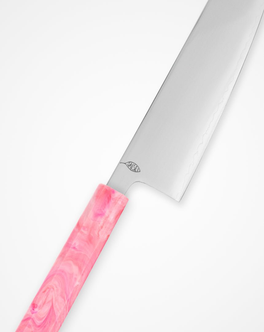 Kokkekniv 170 mm, SAISEI IRO Sakura Santoku tomatosharp