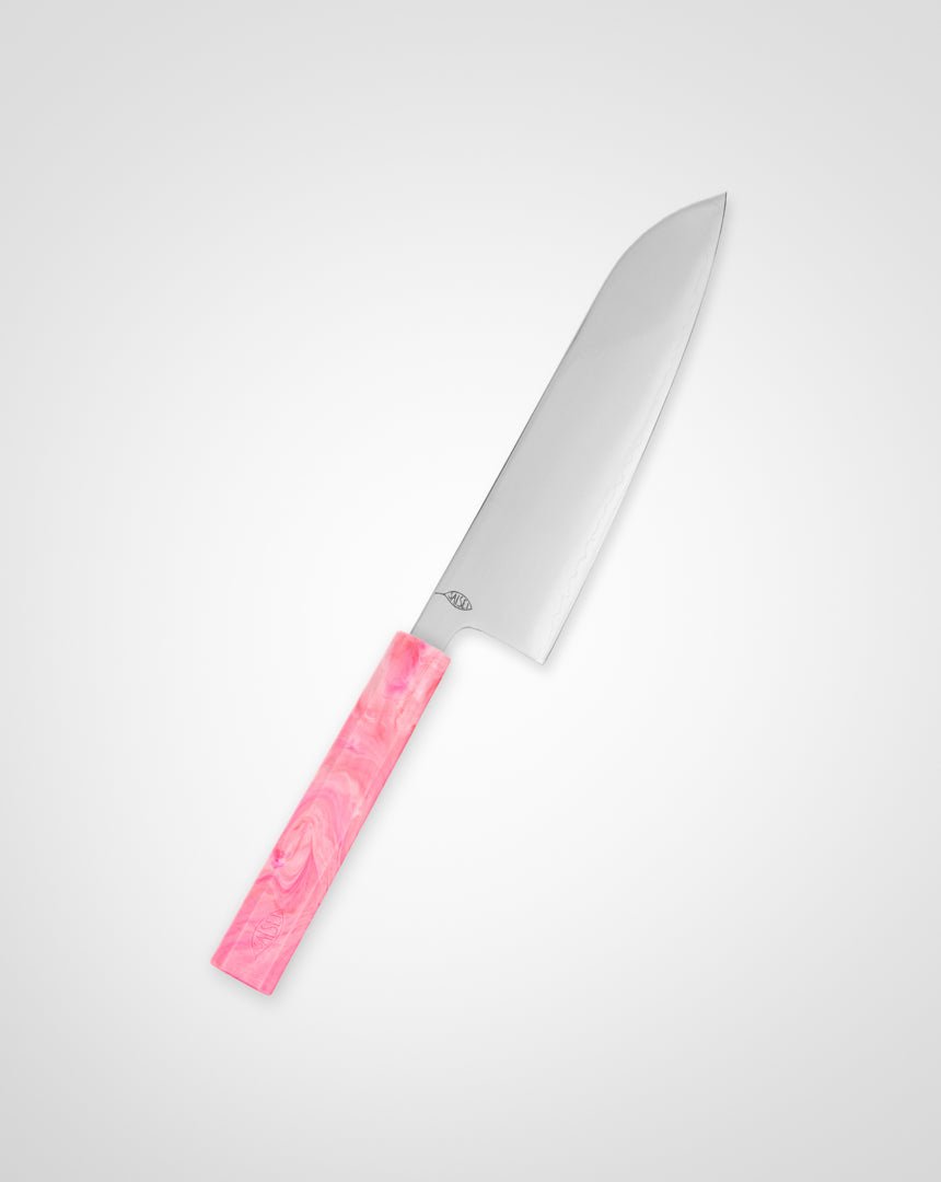 Kokkekniv 170 mm, SAISEI IRO Sakura Santoku tomatosharp