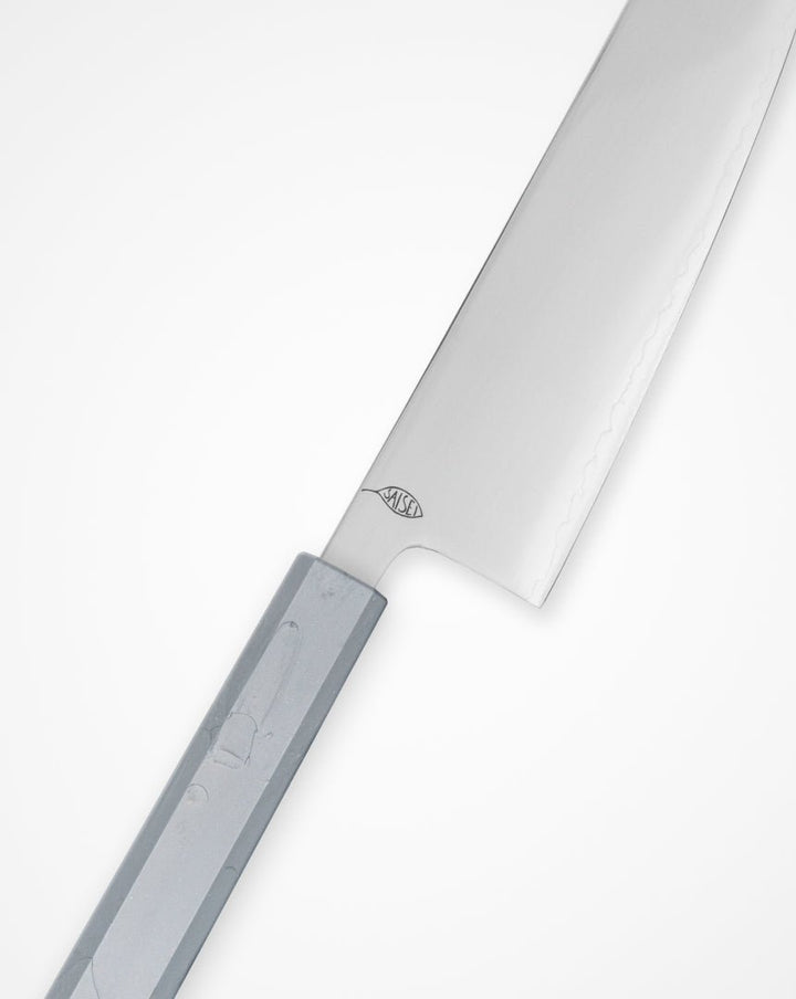 Kokkekniv 170 mm, SAISEI IRO Sølv Santoku tomatosharp