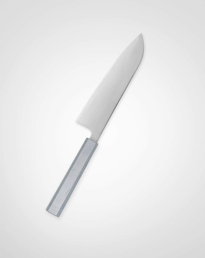 Kokkekniv 170 mm, SAISEI IRO Sølv Santoku tomatosharp